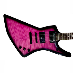 Guitarra Eléctrica Hardluck Kings Ultra Rare 18 Limited Magenta Burst Explorer Lady Luck de Eatern Music con Estuche Rígido - Product Image 2