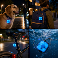 Collier lumineux universel en plastique pour animaux de compagnie, lumière de sécurité nocturne, anti-perte, pour chats et chiens, lumière de marche, étanche, portable, multi-modes