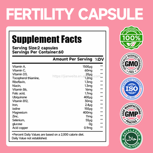 Compléments alimentaires pour la fertilité, vitamines pour femmes, folate, myo-inositol, acide folique, capsules pour la fertilité - Product Image 2