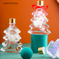 Cadeau de luxe pour Noël et la Saint-Valentin ensemble de diffuseurs d'huiles essentielles pour arbre de Noël bouteille en verre