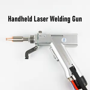 Popular Handheld Water-cooling Wobble Marking 1500W Laser Welding Head Fiber Laser Welding Gun For Sale