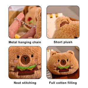 Llavero de Peluche de Capibara con Estrella, Adorable y Kawaii, Juguete de Peluche, Anillo para Llaves, Amuleto para Bolso de Pareja - Product Image 3