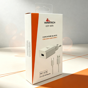 Boîte pliante en papier personnalisée avec trou de suspension et fenêtre pour emballage d'accessoires électroniques, câbles de charge USB - Product Image 4