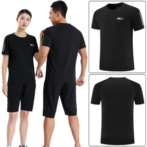 Camiseta Deportiva para Parejas, Lisa, de Verano, Manga Corta, Transpirable, Absorbente de Humedad, Tela Pinhole, para Publicidad, Actividades Grupales, Estudiantes - Product Image 3