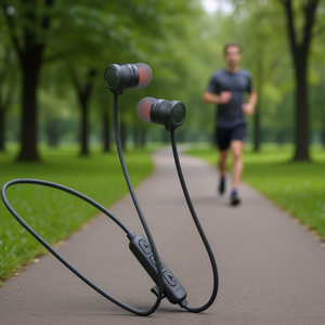 S&N Wireless Sports Earphones With Mic Neckband Design For Running And Gym Use - Product Image 3