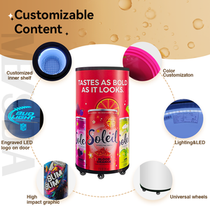 Meisda Sc65y 65L Vòng Thùng Đồ Uống Hiển Thị Mát Năng Lượng Đồ Uống Hiển Thị Tủ Lạnh - Product Image 3