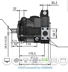 3349111281 PGP511A0190CK1H2NE5E3B1B1 Bomba de Engranajes Hidráulica - Product Image 1