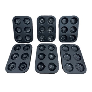 Moules à donuts antiadhésifs pour usage domestique, plateaux de cuisson créatifs pour <span class=keywords><strong>mini</strong></span>-gâteaux et biscuits, outils de cuisson durables en acier au carbone - Product Image 3