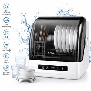 Lavavajillas Portátil de Sobremesa con Tanque de Agua, Sin Necesidad de Instalación, Mini Lavavajillas Compacto con Secado por Aire Caliente - Product Image 3