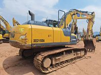 Excavadora de cadenas XCMG XE215DA de 21 toneladas, año 2021, Tier 3, bajo consumo de combustible, alta eficiencia hidráulica, usada, en stock.