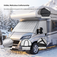 Housse de protection imperméable pour pare-brise de camping-car, protection contre la glace et la neige, protection contre les UV à 95 %, tissu non tissé