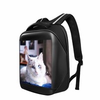 Mochila Publicitaria con Pantalla LED, Display Inteligente con Control por APP Móvil, Bolso Escolar Portátil para Publicidad Exterior