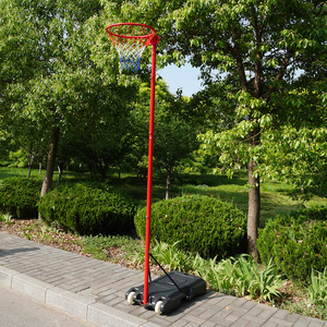 High Quality Portable Steel <strong>Netball</strong> Stand and Ring with Adjustable Height (1.69m-3.05m) and Weatherproof Nylon <strong>Net</strong> - Product Image 2