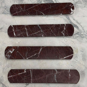 Poignée élégante en marbre pour meubles, bouton de luxe en marbre rouge pour armoire, commode, tiroir, meuble de cuisine et chambre à coucher - Product Image 5