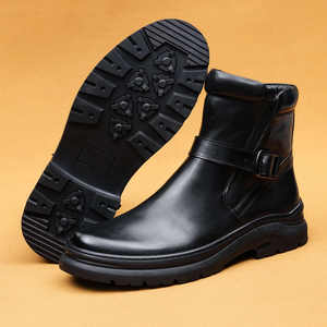 Botas de Invierno para Hombre, Estilo Inglés, Botines de Moda, Impermeables, Transpirables, Color Pulido - Product Image 5