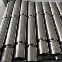 Rouleau de convoyeur rainuré-Acier inoxydable, résistant à la corrosion, manutention de matériaux en vrac