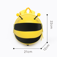 Superniedlicher Rucksack mit Eigenem Logo 3D Mini Cartoon Biene Anti-Verlust Wasserdichtes EVA-Material Kleiner Schulrucksack für Mädchen