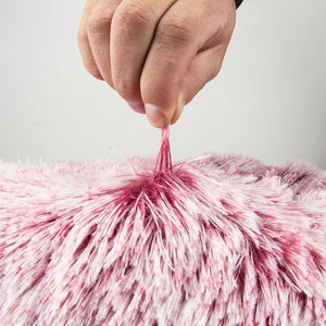 <span class=keywords><strong>Lit</strong></span> pour animaux de compagnie en forme de beignet, en coton pelucheux, lavable, personnalisé, vente en gros, luxueux, design confortable - Product Image 3