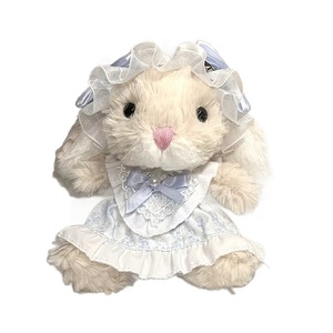 Lindo Conejo <span class=keywords><strong>de</strong></span> Peluche Relleno <span class=keywords><strong>de</strong></span> Algodón PP, Muñeca <span class=keywords><strong>de</strong></span> Vestir para Niñas y Niños, Regalo <span class=keywords><strong>de</strong></span> Cumpleaños - Product Image 5