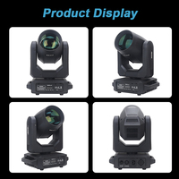 Mini lumières LED DJ 200W DMX, éclairage de scène disco, arc-en-ciel, faisceau 18 prismes, gobo, spot, tête mobile, événement, boîte de nuit, tête mobile Sharpy