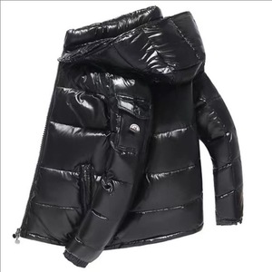 Winter <strong>Waterproof</strong> Zipper Long Sleeve Men's Pocket Hooded Comfortable <strong>Padding</strong> <strong>Jacket</strong> - Product Image 2