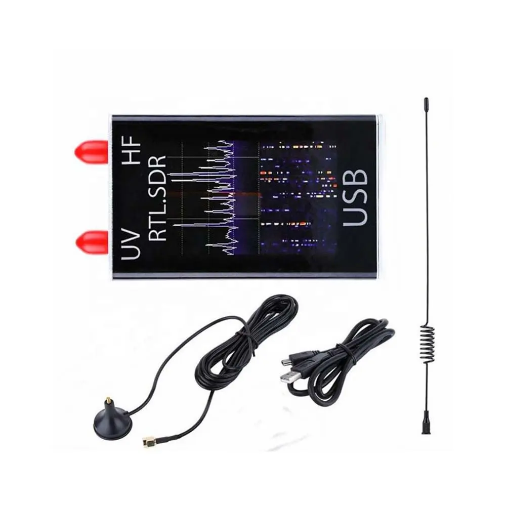 Taidacent 100KHz-1.7GHz SDR HF Radio Receiver Software Radio Full RTL-SDR Receiver SW UHF VHF Broadband SDR Receiver Kit