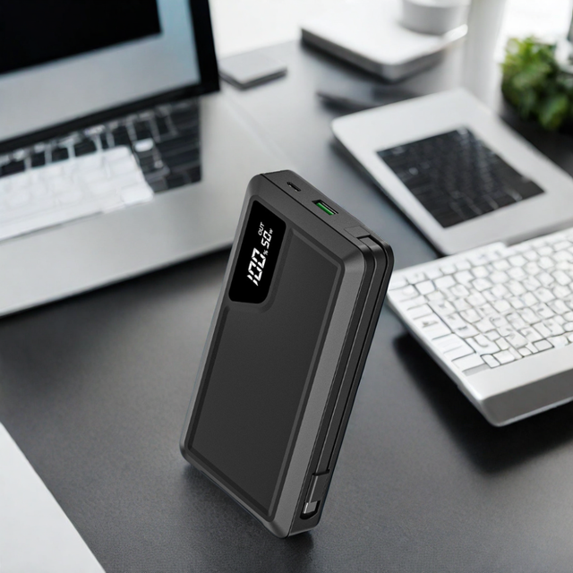 High Capacity 25000MAH USB-C Power Bank 65W PD PPS with LED Display and Heating Function Portable Charger for Nokia MOTOROLA