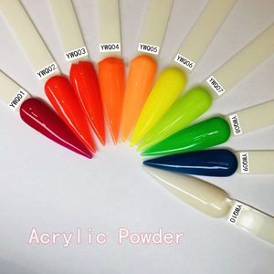 Polvo acrílico con purpurina rosa y blanca para cubiertas de uñas de color personalizado, uñas de extensión 3D talladas por Ema, polvo acrílico transparente - Product Image 3
