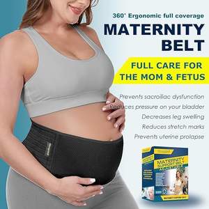 Cinto De Maternidade Gravidez Belly Band Voltar Suporte Abdominal Binder Voltar Brace Aliviar Voltar Pélvica Quadril Dor - Product Image 2