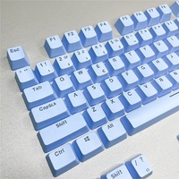 Personalized Translucent Portuguese Keycaps ABS Material OEM Profile Doubleshot Process Mechanical Keyboard Keycaps