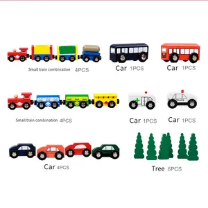 COMMIKIボックス子供用木製100個組み立てトラックおもちゃ教育工場直販早期教育クラス鉄道列車