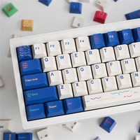 Capuchons de touches GMK EMO en PBT par sublimation, 129 touches, profil Cherry, barre d'espace 6.25u pour clavier mécanique à interrupteurs MX