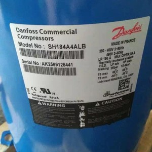 คอมเพรสเซอร์เชิงพาณิชย์ Danfoss รุ่น SH184A4ALC แบบสโครล 460V 3 เฟส ผลิตในประเทศจีน - Product Image 2