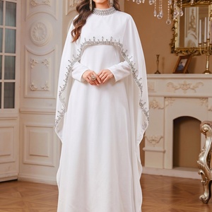 <span class=keywords><strong>Abito</strong></span> Abaya Modesto <span class=keywords><strong>con</strong></span> <span class=keywords><strong>Mantella</strong></span> di Strass, Due Pezzi, per Donne Musulmane, Vestito Lungo per Matrimoni e Feste - Product Image 4