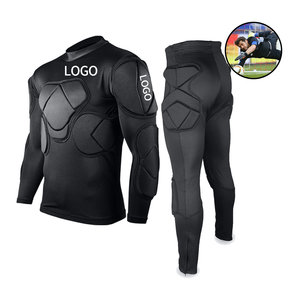Completo Protettivo Personalizzato per Portiere di Calcio, Maglia e <span class=keywords><strong>Pantaloni</strong></span> Imbottiti <span class=keywords><strong>a</strong></span> Compressione, Protezioni per Calcio, Baseball, Softball, Rugby - Product Image 1