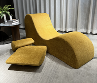 Chaise de yoga ergonomique moderne, chaise longue ondulée en mousse haute densité, canapé extensible compressé sous vide pour salon et salle de sport