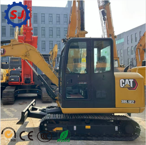 รถขุดมือสองคุณภาพสูง รุ่น Mini Cat305.5e2 พร้อมใบมีดดันดิน สำหรับงานดินดิบ รถขุดตีนตะขาบมือสอง Cat 305.5 305.5e 305.5e2 - Product Image 1
