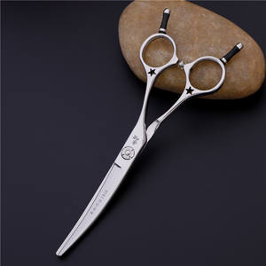 Amao 1816 – ciseaux de coiffure professionnels, lame incurvée en acier inoxydable 440C, manche long pour usage professionnel - Product Image 1