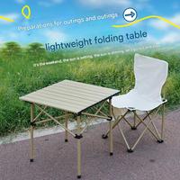 Table pliante moderne en aluminium pour l'extérieur, idéale pour la salle de sport, le camping, les pique-niques et les barbecues, par Outdoor Furniture Company