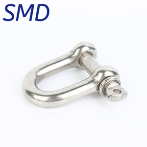 Grillete SMD tipo D de acero inoxidable 316 con pasador de tornillo de cabeza cuadrada, tamaño métrico M4 a M38, grilletes de grado marino - Product Image 3