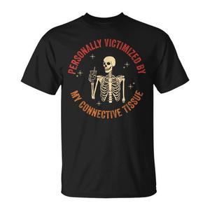 T-shirt Ehlers Danlos Syndrome nera per adulti unisex a maniche corte con stampa serigrafica - Product Image 1