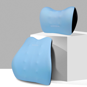 Almohada de Soporte Lumbar para Reposacabezas de Auto de Lujo, Tejido Transpirable de Seda de Hielo, Soporte Lumbar para <span class=keywords><strong>Asiento</strong></span> de Auto, Almohada de Respaldo Abarth - Product Image 1