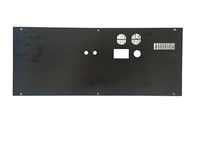 Support d'affichage à niveaux en tôle noire thermolaquée sur mesure, fabrication CNC, pliage et poinçonnage, support d'étagère métallique