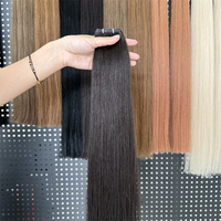 2024 Les extensions de vente les plus chaudes d'AliExpress pour les Blancs Genius Trame Extensions de cheveux Double Drawn Russian Hair Genius Weft