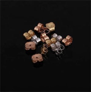 Xinfly 18K Yellow Gold Ear <b>Locking</b> <b>Earring</b> <b>Back</b> with Nice Scrolls Jewelry Findings & Components - Product Image 3