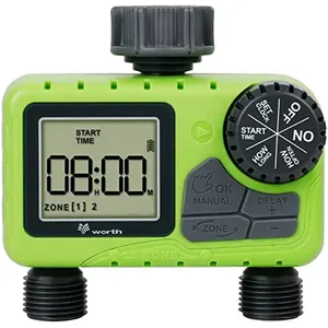 2 Outlets Automatic Garden Irrigation Garden Watering Hose Timer For Hose