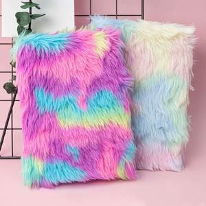 Nouveau carnet en velours rose licorne fantaisie de dessin animé, carnet doux pour fille, design coloré et mignon, carnet quotidien licorne - Product Image 6