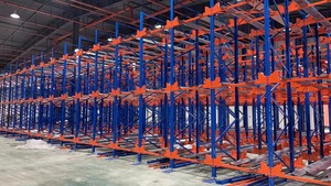 Système de rayonnage à navette radio automatique à haute vitesse, à quatre voies, à haute densité, robuste, personnalisé, pour entrepôt, rayonnage de stockage pour chambre froide - Product Image 5