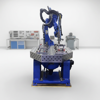 Nouveau positionneur de soudage octogonal intelligent 3D, table de soudage rotative contrôlée par CNC, fabrication de tuyaux d'échappement avec contre-pointe