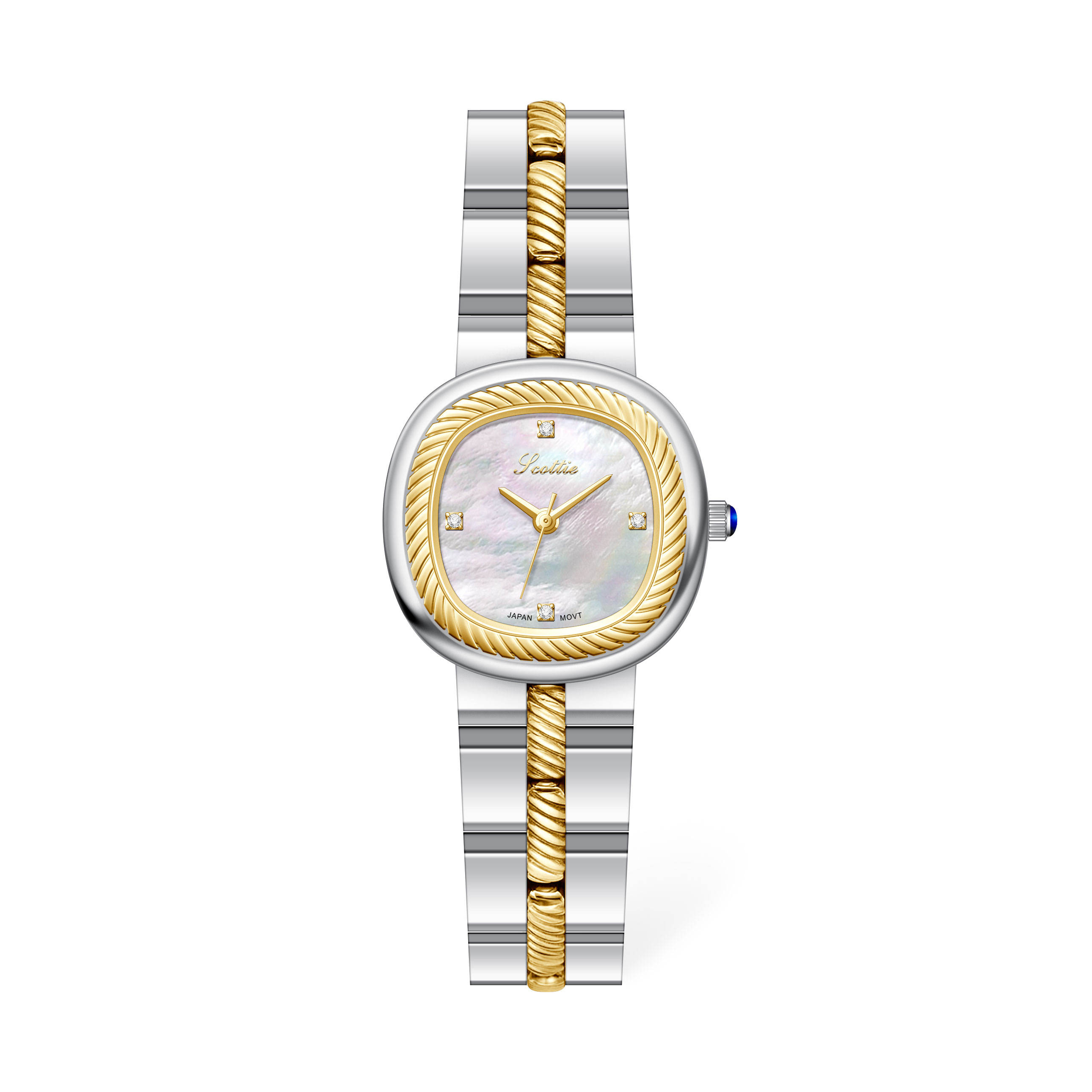 Two-tone gold white